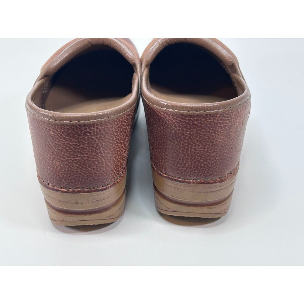 Dansko Clogs Women's Shoes Brown Leather Little Dreams Big Adventures Sz 41 - Picture 4 of 10